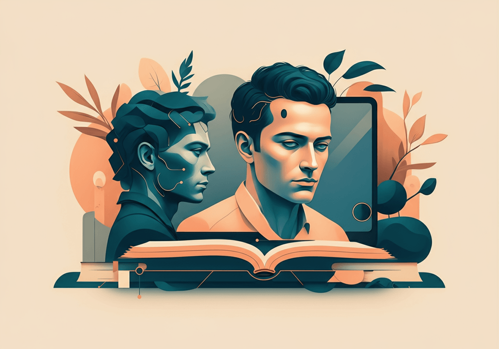 A professional abstract illustration representing the concept of The Fairness Problem in Artificial Intelligence