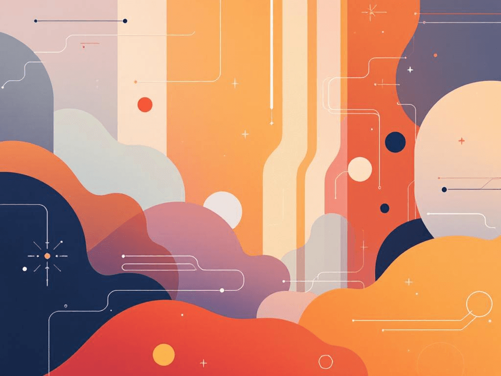 A professional abstract illustration representing the concept of Opening in Artificial Intelligence