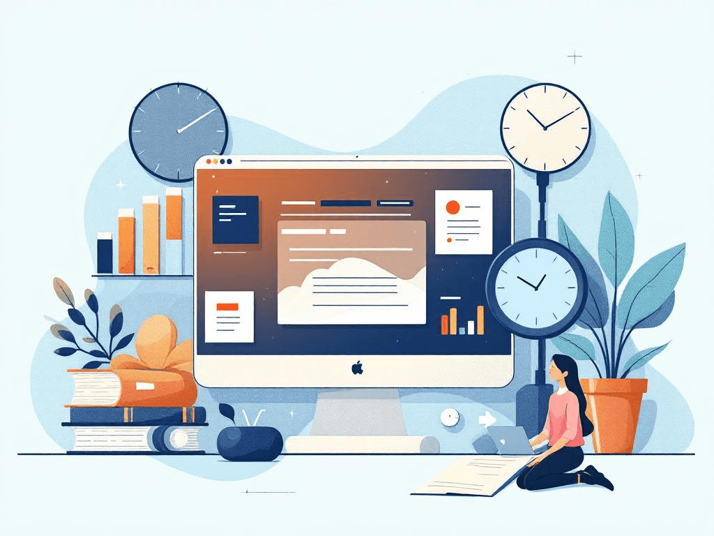A professional abstract illustration representing the concept of Know What You're Actually Trying to Build in No-Code and ...